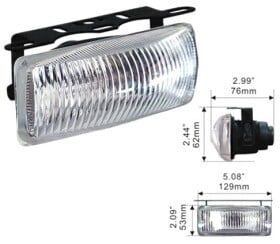 Комплект дополнительных галогеновых фар DLAA LA-444-W противотуманных 55 W 2 шт.