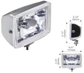 Дополнительная галогеновая фара DLAA LA-1020-W противотуманная 55 W