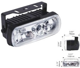 Дополнительная галогеновая фара DLAA LA-5090-W противотуманная 55 W