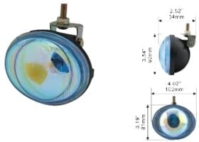 Дополнительная галогеновая фара DLAA LA-690-RY противотуманная 55 W
