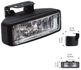 Дополнительная галогеновая фара DLAA LA-7070D-W противотуманная 55 W