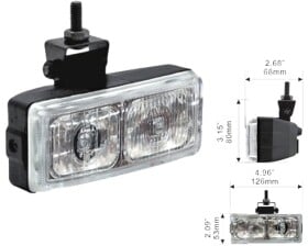 Дополнительная галогеновая фара DLAA LA-8023-W противотуманная 55 W