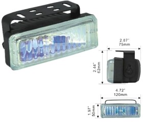 Дополнительная галогеновая фара DLAA LA8813-RY противотуманная 55 W