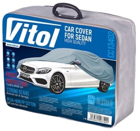 Автомобильный тент  Vitol CC13402-XL серый