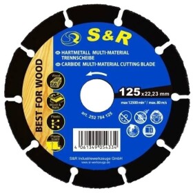 Круг відрізний S&R 252784125 125 мм