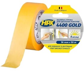Малярный скотч HPX Gold FP3850 на бумажной основе 36 мм x 50 м