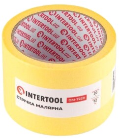 Малярний скотч Intertool DM-7220 на паперовій основі 72 мм x 20 м