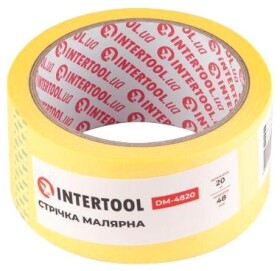 Малярний скотч Intertool DM-4820 на паперовій основі 48 мм x 20 м