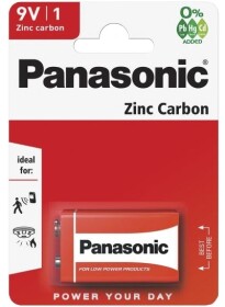 Батарейка Panasonic Zinc Carbon 6F22RZ/1BP PP3 (Krona) 9 V 1 шт