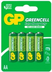 Батарейка GP Greencell Extra Heavy Duty 15GU4 AA (пальчиковая) 1,5 V 4 шт