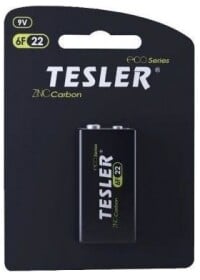 Батарейка TESLER Zinc Carbon TC3793 PP3 (Krona) 9 V 1 шт
