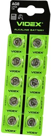 Батарейка Videx АG8 SR55 1,5 V 10 шт