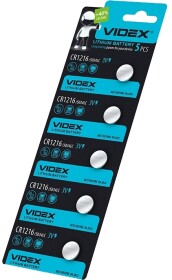 Батарейка Videx CR1216 CR1216 3 V 6 шт