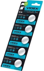 Батарейка Videx CR2025 CR2025 3 V 5 шт