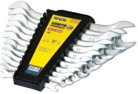 Набір ключів ріжкових MasterTool 702112 6x7-30x32 мм 12 шт