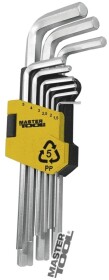 Набір ключів шестигранних MasterTool 750956 1,5-10 мм 9 шт
