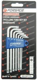 Набор ключей TORX Forsage F-5071TL T10H-T40H 7 шт