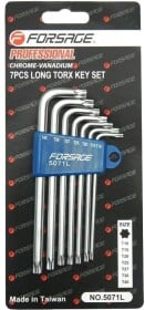 Набір ключів TORX Forsage F-5071L T10-T40 7 шт