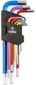 Набор ключей шестигранных Topex 35D966 1,5-10 мм 9 шт