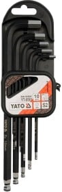 Набор ключей шестигранных Yato YT-0561 1,27-10 мм с шарообразным наконечником 10 шт