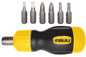 Отвертка реверсивная с набором бит Sigma 4002061