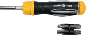 Викрутка реверсивна з набором бит Vorel 65046
