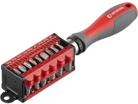Викрутка реверсивна з набором бит Intertool VT-3374