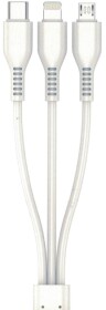 Кабель 3 в 1 Jellico USB - Apple Lightning - type-C - Micro USB KDS-33 RL075664 1 м