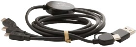 Кабель 3 в 1 Toyota / Lexus / Daihatsu USB - Apple Lightning - USB type-C - USB type-C - Micro USB TBMCORC00180 1,2 м
