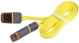 Кабель 2 в 1 Pulso CP-002Y USB - Apple Lighting - Micro USB 1 м