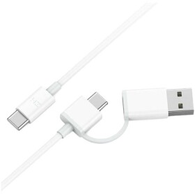 Кабель 2 в 1 ZMi AL311-WHITE USB - USB type-C 1 м