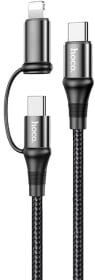 Кабель 2 в 1 Hoco X50 00000082720 Apple Lighting - USB type-C - USB type-C 1 м