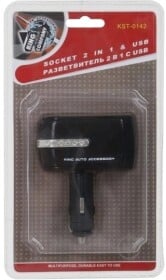 Разветвитель прикуривателя с USB King KST-0142